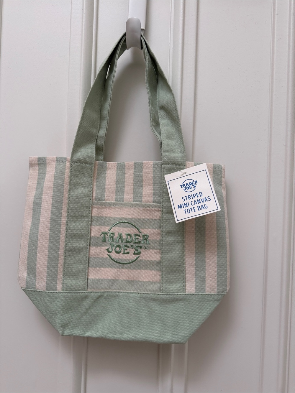 NWT Trader Joe’s Striped Mini Canvas